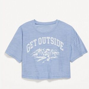 💙4/$16💙GET OUTSIDE CROP TOP 10-12